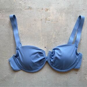 Carmen Marc Valvo Powder Blue Underwire Bikini Top